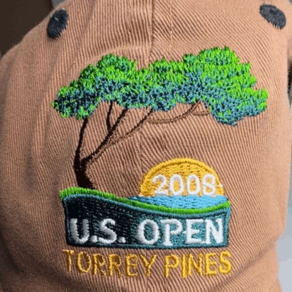 U.S. Open Men's Torrey Pines 2008 Golf USGA Hat Canyon Black Adjustable NWT - Picture 5 of 7